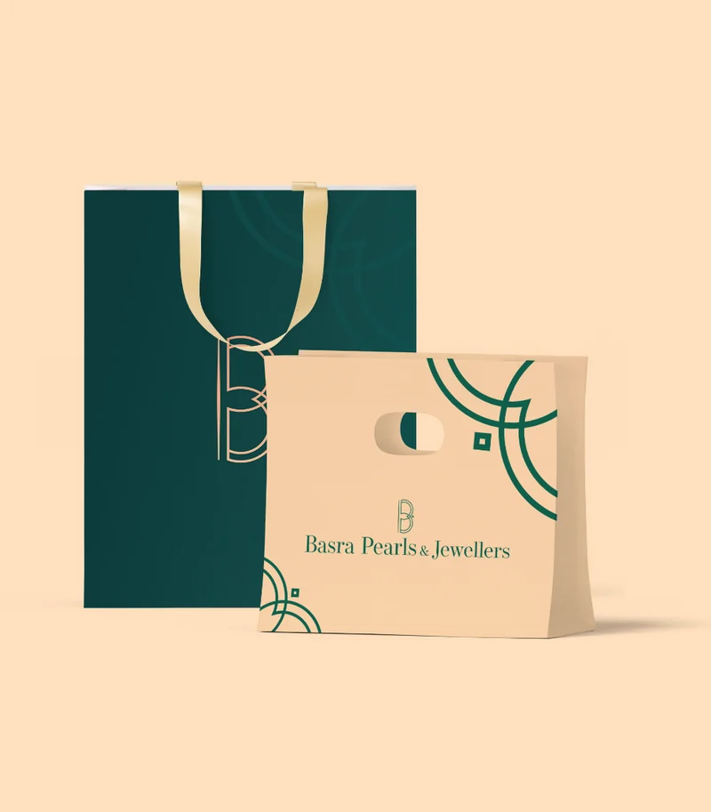 Basra Pearls and Jewellers, carry bag