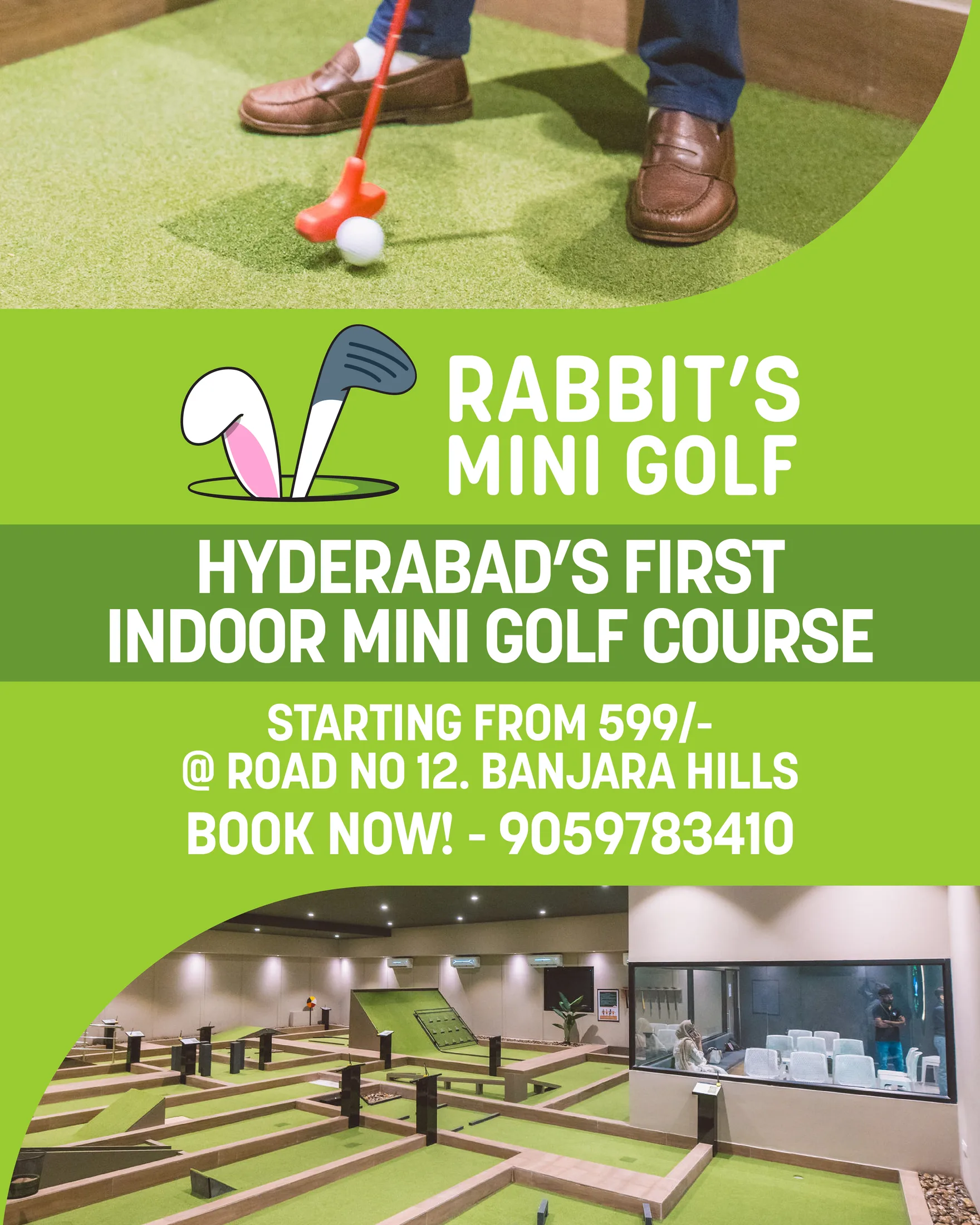 A post: Hyderabad’s First Indoor Mini Golf Course